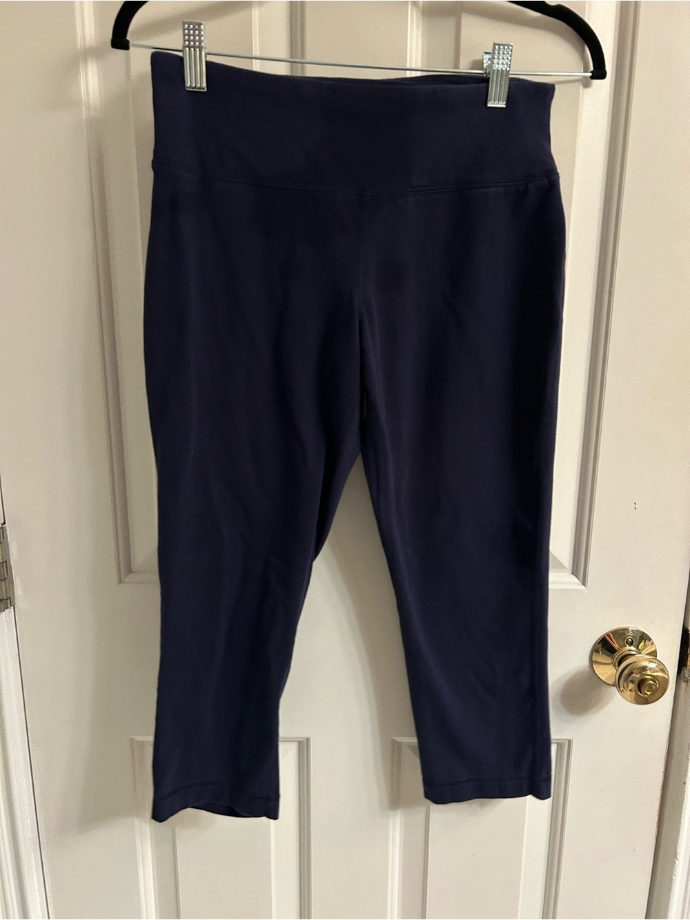 Women’s tek gear Navy Capri Leggings with Wide Waistband